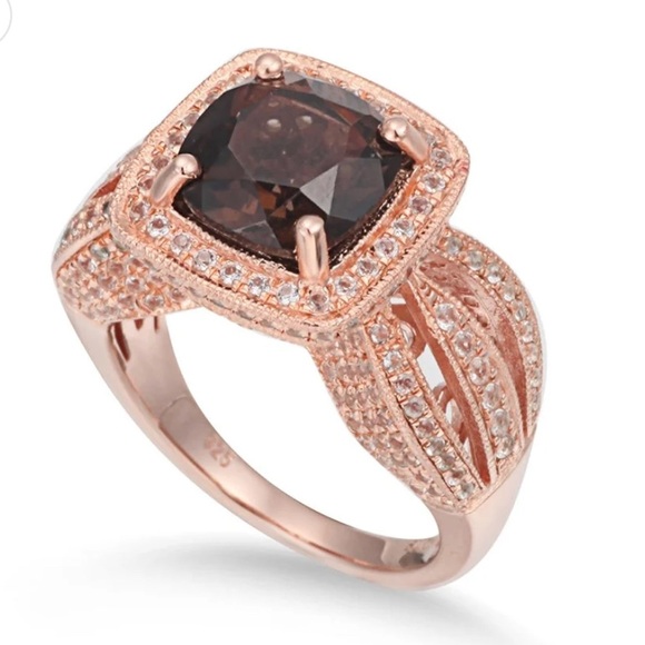 Levian Cushion Halo Chocolate Diamonds Ring - Picture 3 of 10
